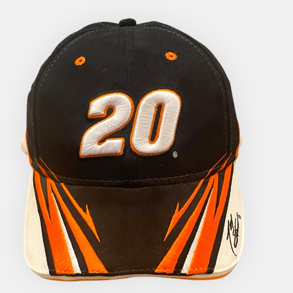 NASCAR Black and Orange # 20 Cap